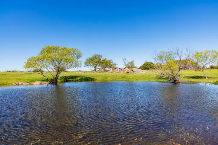 Texas ranch stock pond