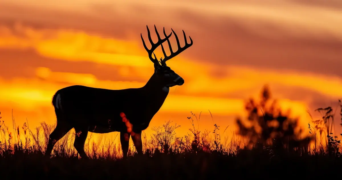 Whitetail buck silhouette og